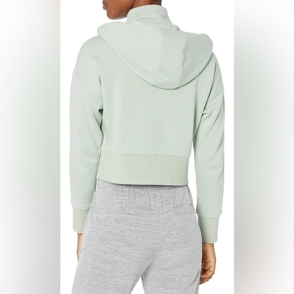 Core 10 Women's Super Soft Fleece Cropped Length Zip-Up Hoodie Sweatshirt - Picture 5 of 8
